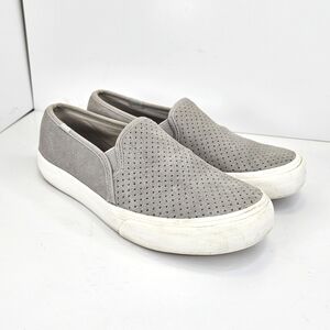Keds Women's Gray Loafers Faux Suede Slip-On Casual Shoes Size 5